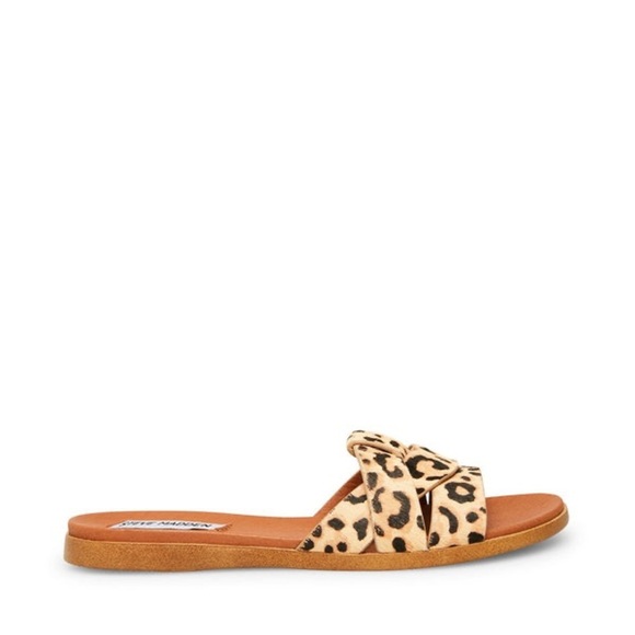 VIVIEN LEOPARD – Steve Madden Leopard Print Sandals Slides - Picture 2 of 6